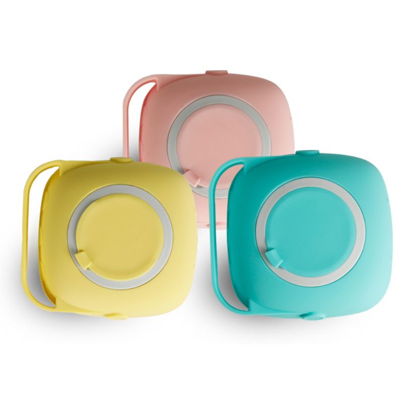 Blue, pink and yellow pet bath brush color options