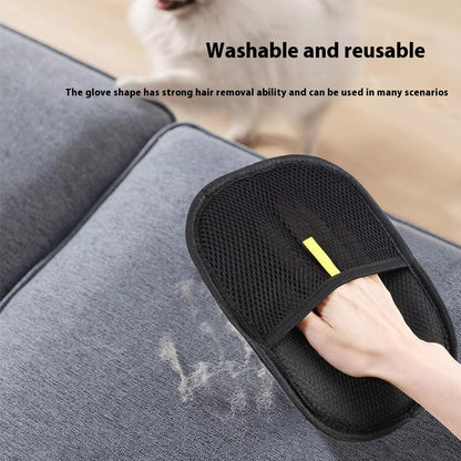 Pet Hair Remover Glove — Reusable Fur Removal Mitt for Cats & Dogs