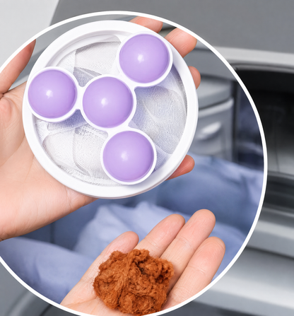 Pet Hair Catcher for Washing Machine — Reusable Laundry Fur Remover (3-Pack)